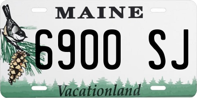 ME license plate 6900SJ