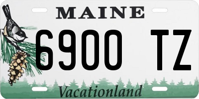 ME license plate 6900TZ