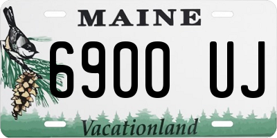 ME license plate 6900UJ