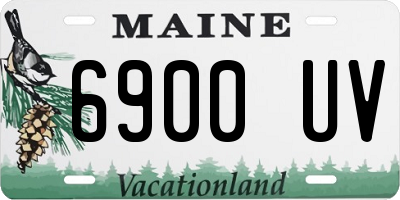 ME license plate 6900UV