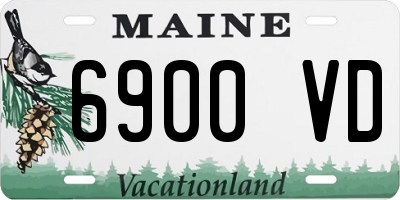 ME license plate 6900VD
