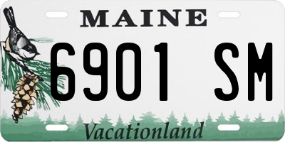 ME license plate 6901SM