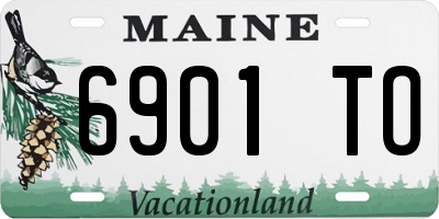 ME license plate 6901TO