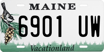 ME license plate 6901UW