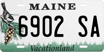 ME license plate 6902SA