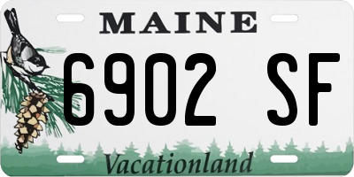 ME license plate 6902SF