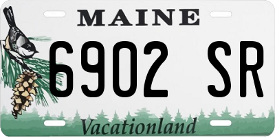 ME license plate 6902SR