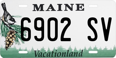 ME license plate 6902SV