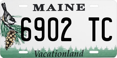 ME license plate 6902TC