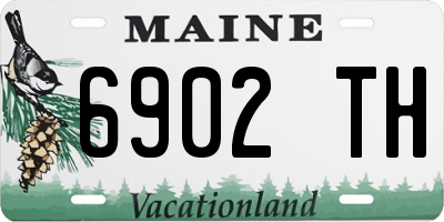 ME license plate 6902TH