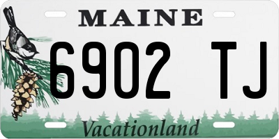 ME license plate 6902TJ
