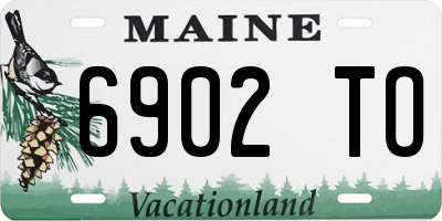 ME license plate 6902TO