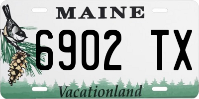 ME license plate 6902TX