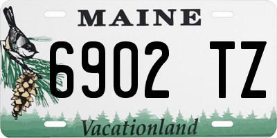 ME license plate 6902TZ