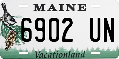 ME license plate 6902UN