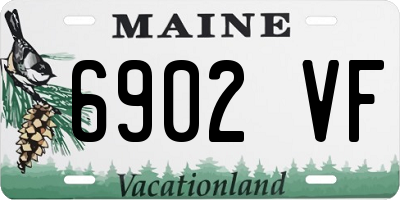 ME license plate 6902VF