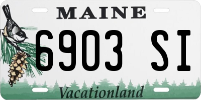 ME license plate 6903SI