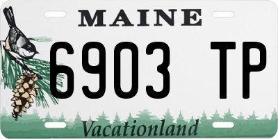 ME license plate 6903TP