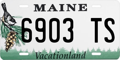 ME license plate 6903TS