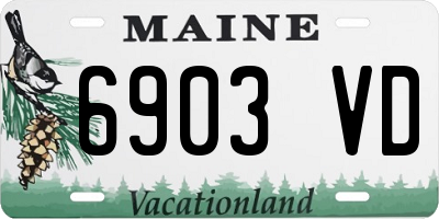 ME license plate 6903VD