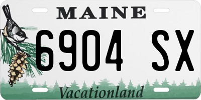 ME license plate 6904SX