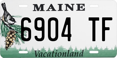 ME license plate 6904TF