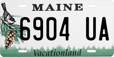 ME license plate 6904UA