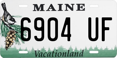 ME license plate 6904UF