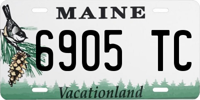 ME license plate 6905TC