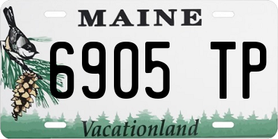 ME license plate 6905TP