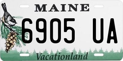 ME license plate 6905UA