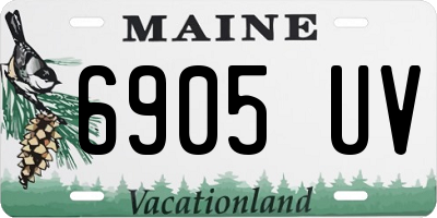 ME license plate 6905UV