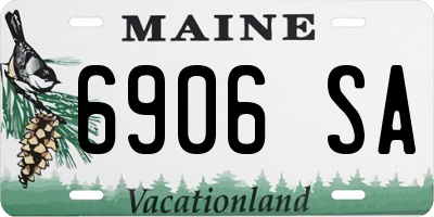 ME license plate 6906SA