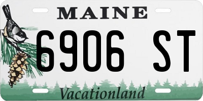 ME license plate 6906ST