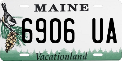 ME license plate 6906UA