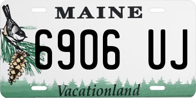 ME license plate 6906UJ