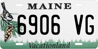 ME license plate 6906VG