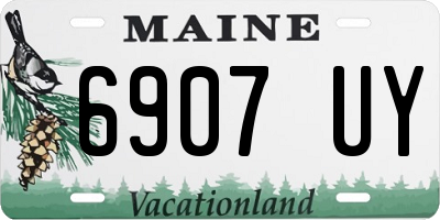 ME license plate 6907UY