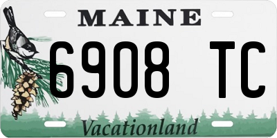 ME license plate 6908TC