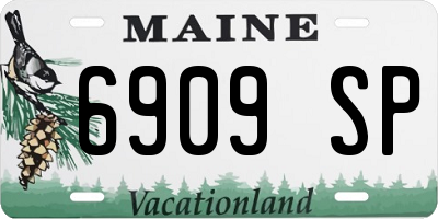ME license plate 6909SP