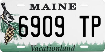 ME license plate 6909TP