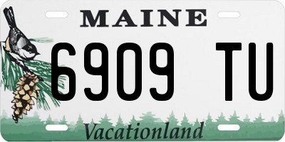 ME license plate 6909TU