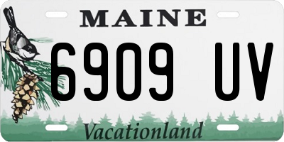 ME license plate 6909UV