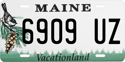 ME license plate 6909UZ