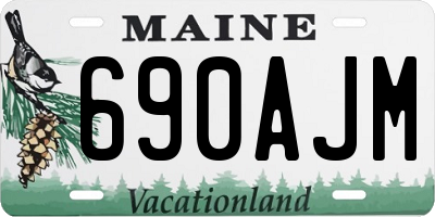 ME license plate 690AJM