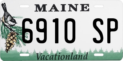 ME license plate 6910SP