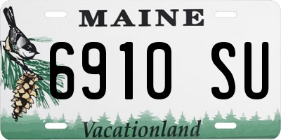 ME license plate 6910SU