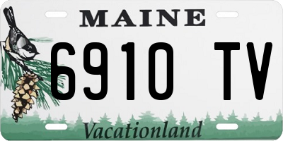 ME license plate 6910TV