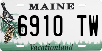 ME license plate 6910TW