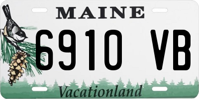 ME license plate 6910VB